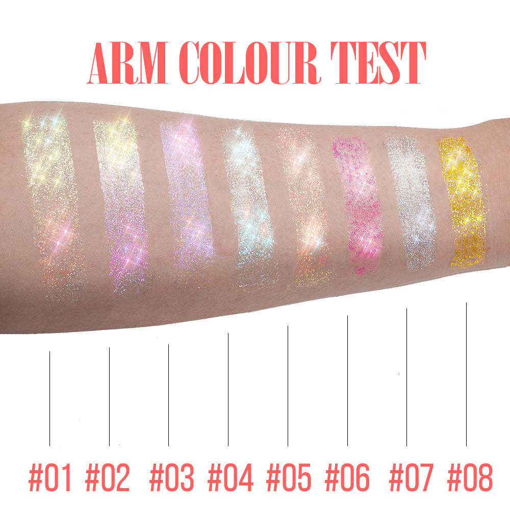 8-color Ball Sequins Gel Glitter Colorful Eye Shadow