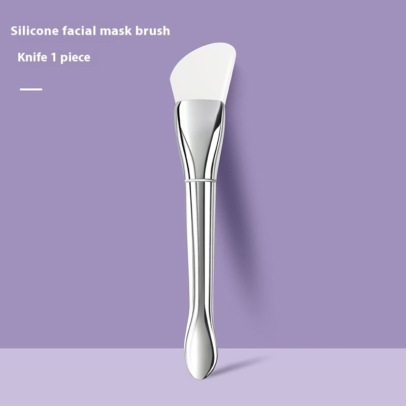 Multifunctional Beauty Makeup Brush Silver Rod Ultra-Thin Flat Head