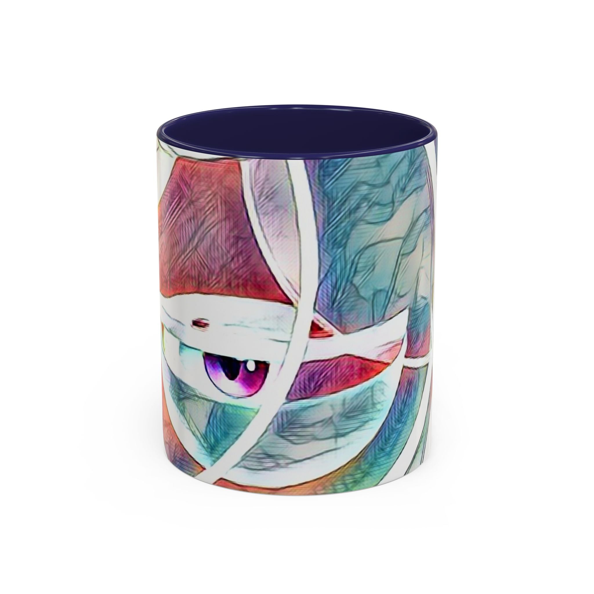 Accent Ceramic Mug, Stylish & Functional Coffee Cup, 11oz 15oz Sizes, White Glossy Finish, Ideal Tea Ritual Companion