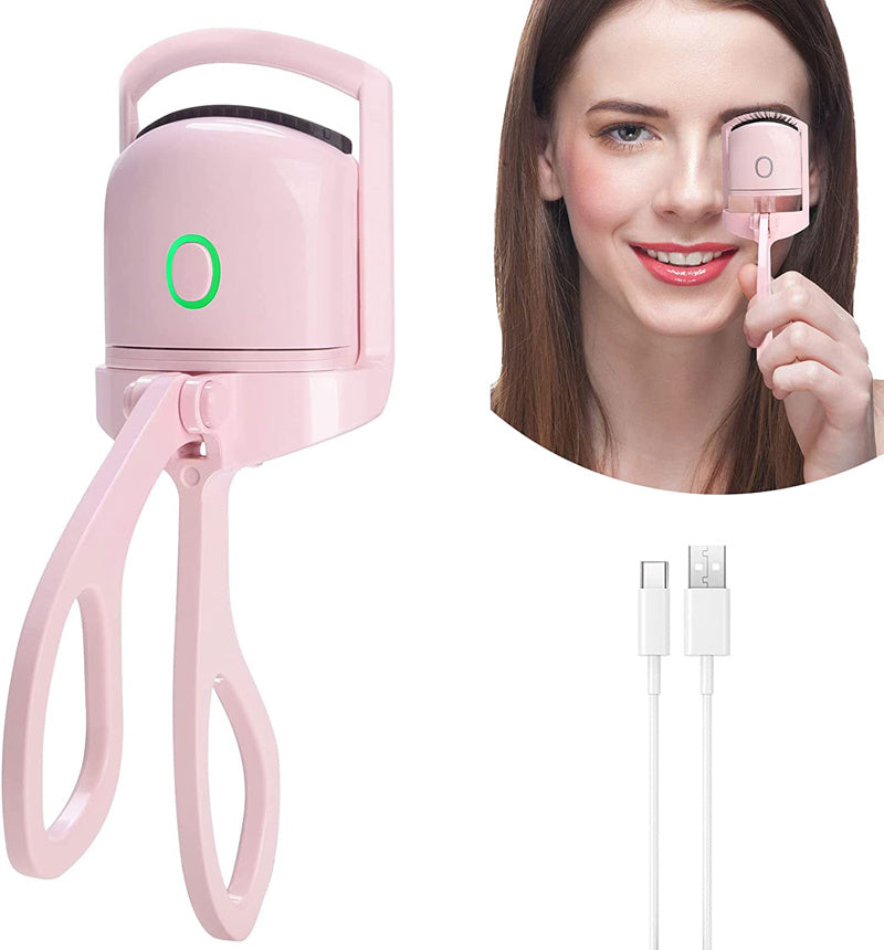 Eyelash Curler Portable Electric Heated Comb Eye Lash Long Lasting Eyelashes Curls Thermal Eyelash Curler Makeup Tools Heated Eyelash Curlers, Rechargeable Electric Eyelash Curler, Handheld Eyelash Heat