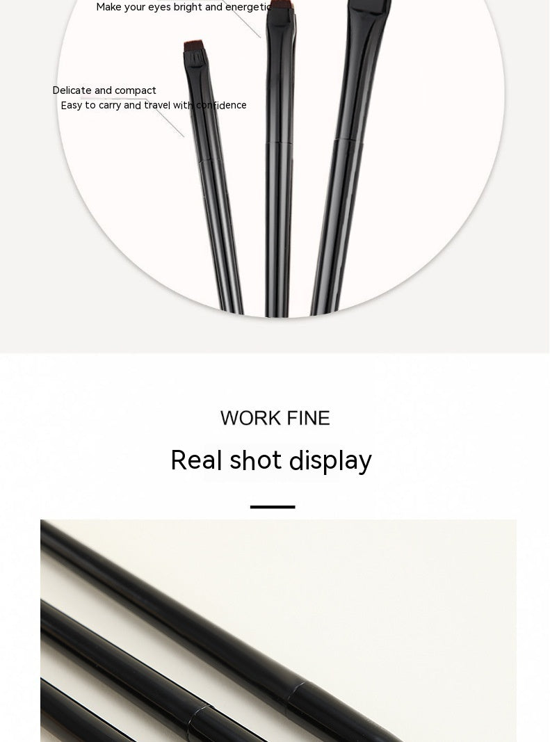 Blade Eyeliner Brush Fine Oblique Head Eyebrow Outline Creamy Ultra-thin