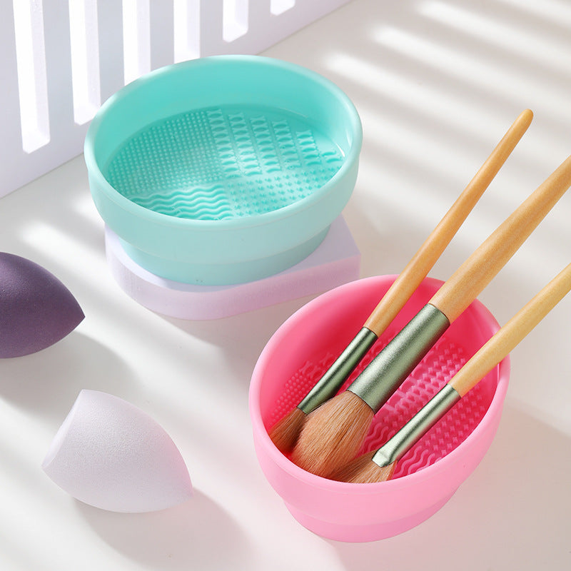 Porous Position Cosmetic Brush Drying Rack Cleaning Basin