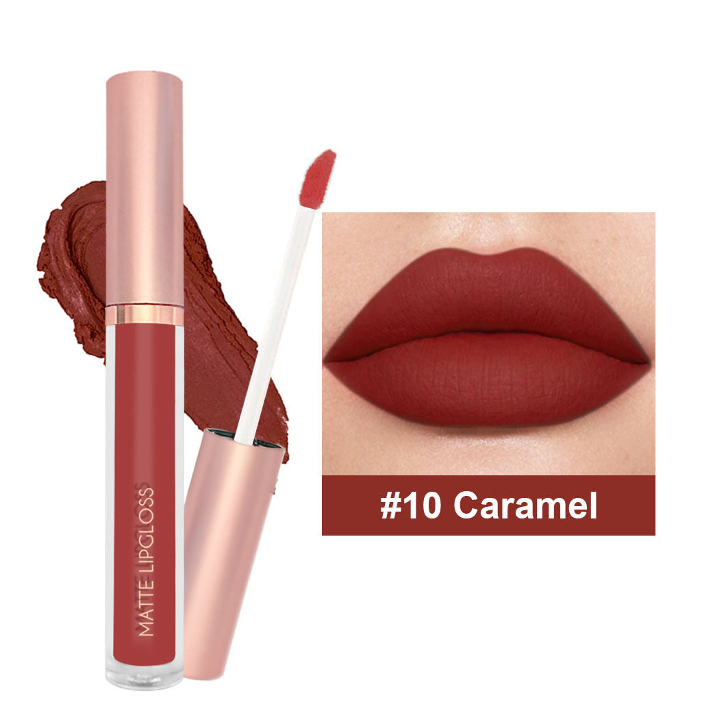 12-color Nude Jam Matte Lip Gloss Does Not Fade