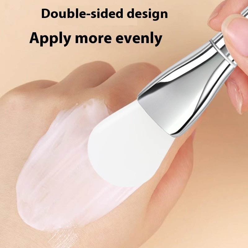 Multifunctional Beauty Makeup Brush Silver Rod Ultra-Thin Flat Head