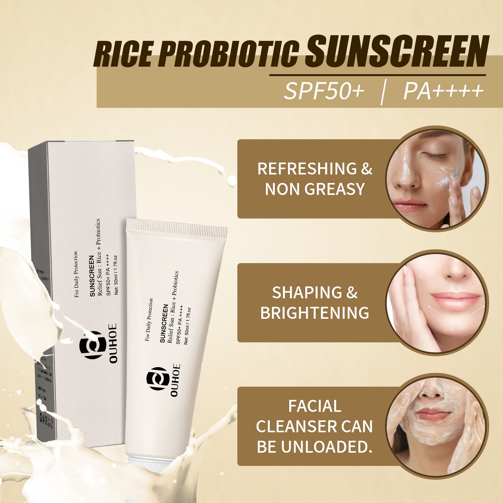 Rice Probiotic Protective Cream