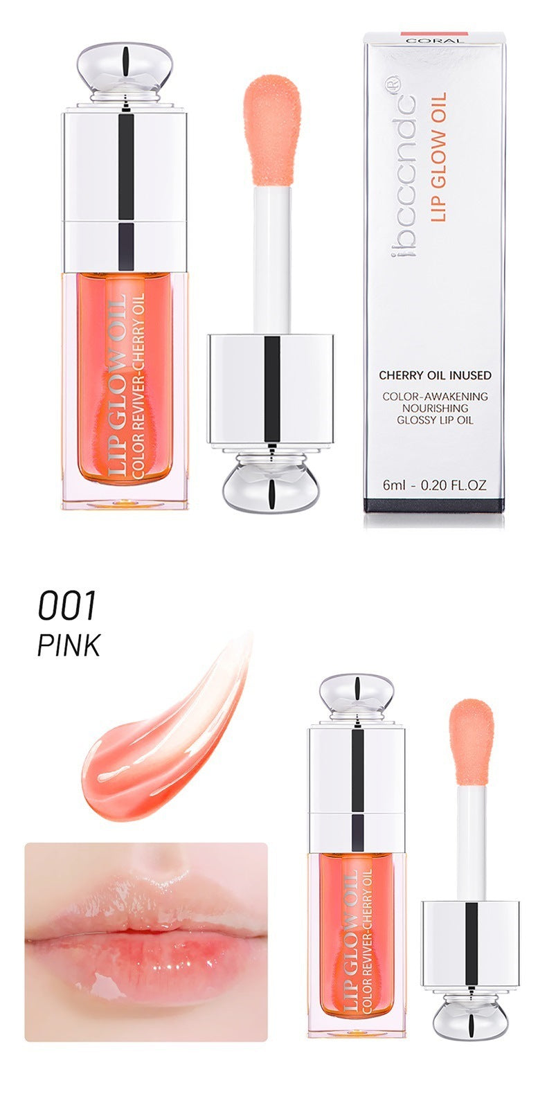 Ibcccndc Lip Gloss Lipstick Moisturizing and Nourishing Lip Lacquer Transparent Toot Lip Gloss