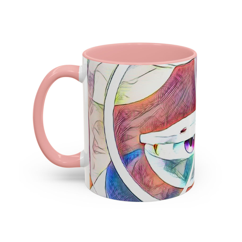 Accent Ceramic Mug, Stylish & Functional Coffee Cup, 11oz 15oz Sizes, White Glossy Finish, Ideal Tea Ritual Companion