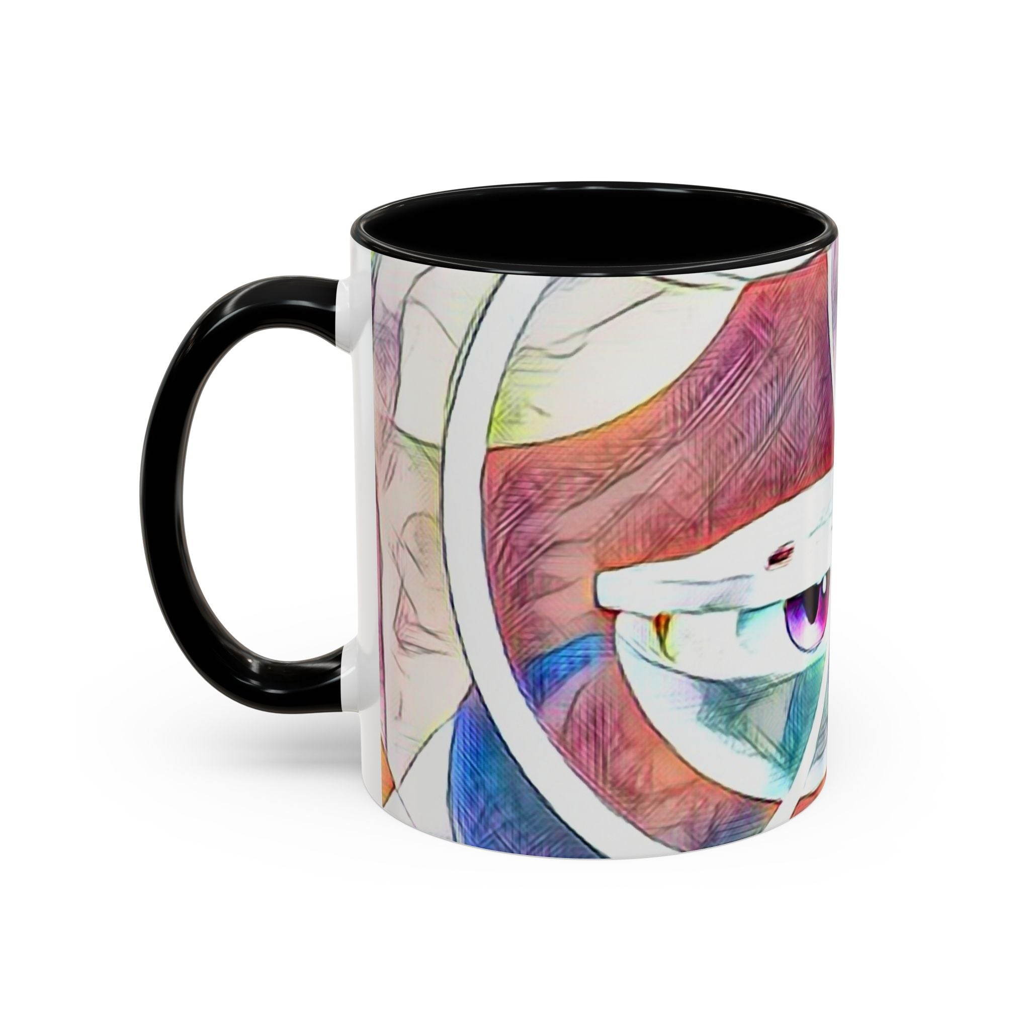 Accent Ceramic Mug, Stylish & Functional Coffee Cup, 11oz 15oz Sizes, White Glossy Finish, Ideal Tea Ritual Companion