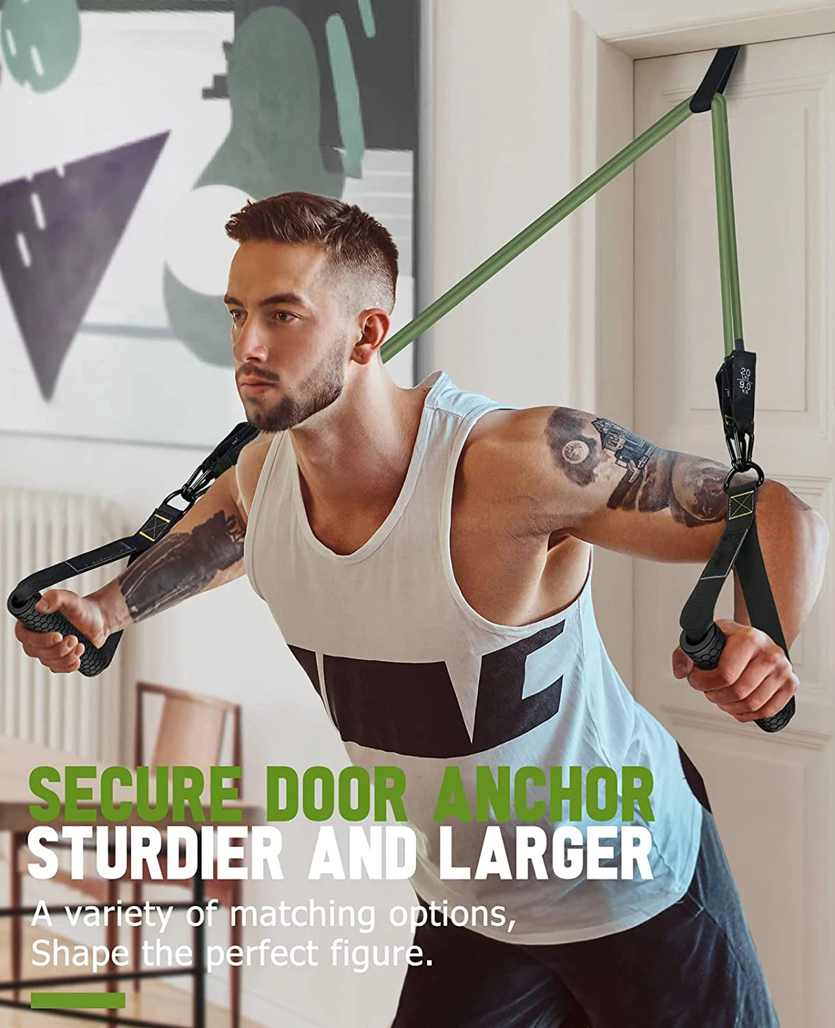 Resistance Band Set: 5-Tube Workout Bands with Accessories