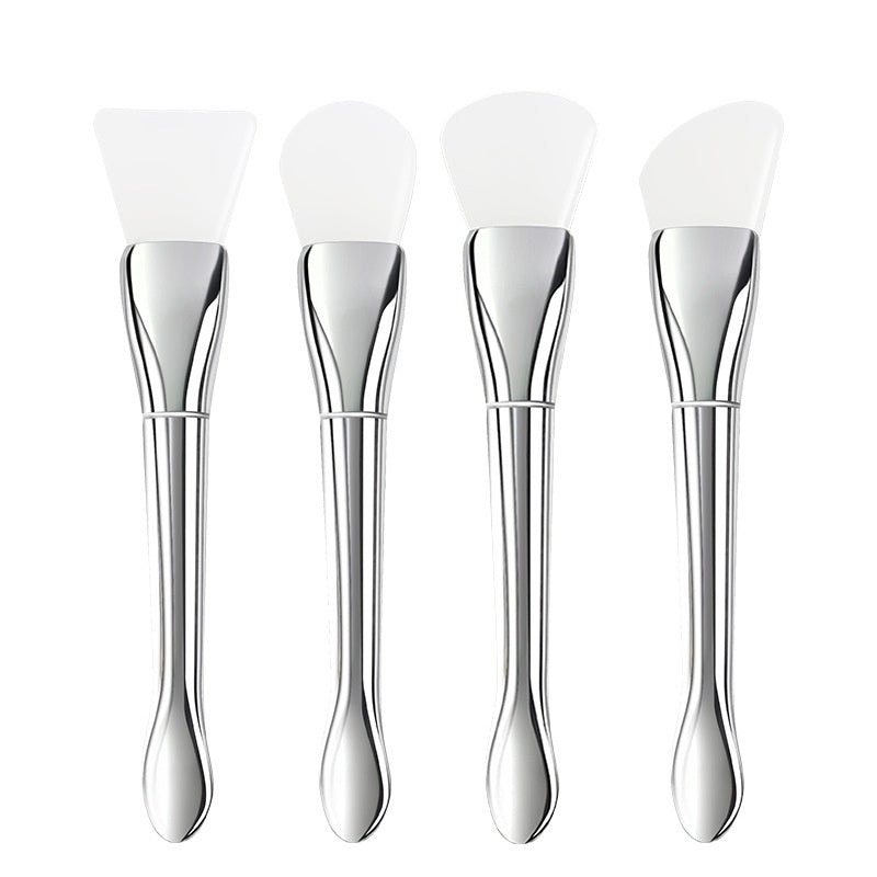 Multifunctional Beauty Makeup Brush Silver Rod Ultra-Thin Flat Head