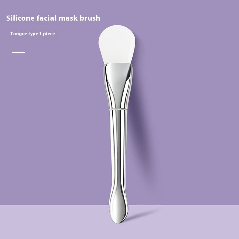 Multifunctional Beauty Makeup Brush Silver Rod Ultra-Thin Flat Head
