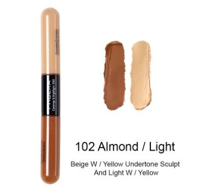 Double Heads Are Suitable for Any Skin Type Natural Color Brightening Liquid Concealer
