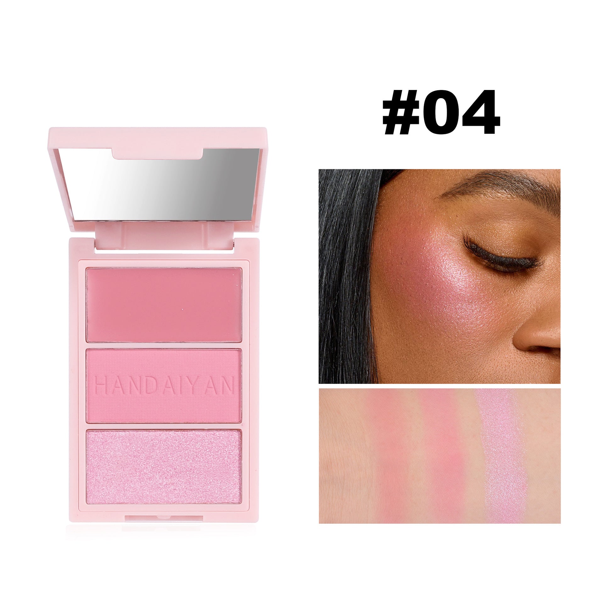 Blusher Plate Highlight Contour Compact Brighten Face