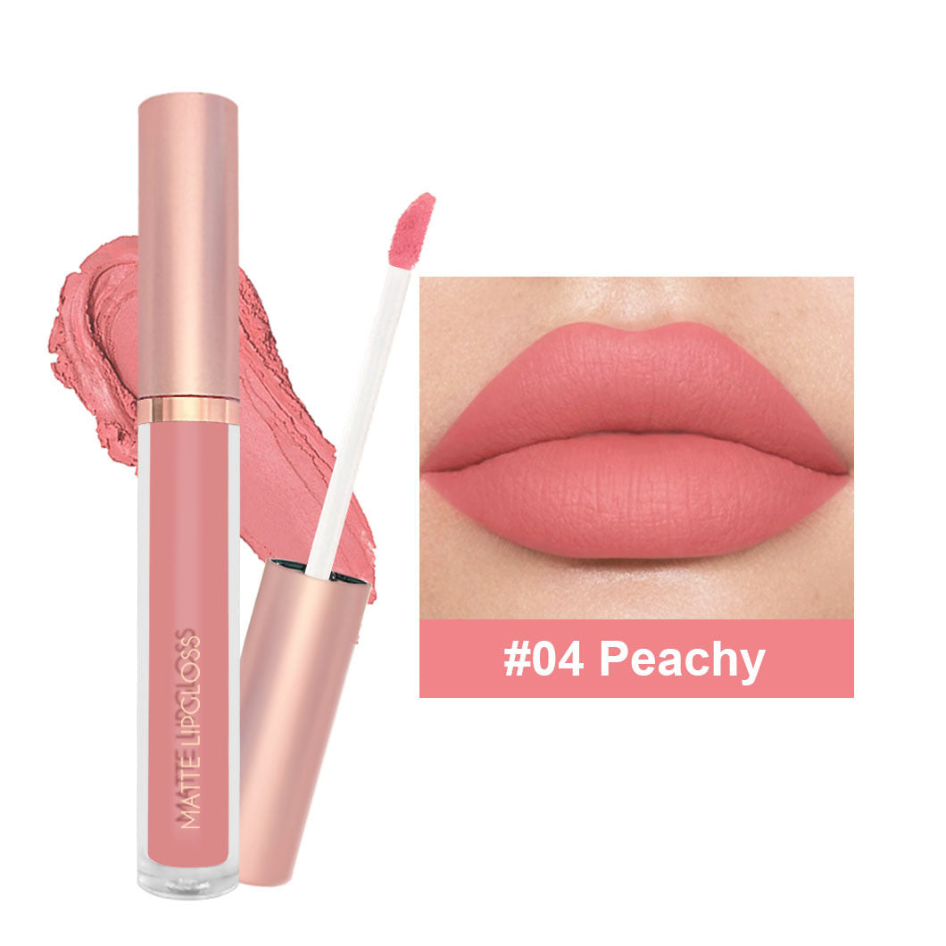 12-color Nude Jam Matte Lip Gloss Does Not Fade