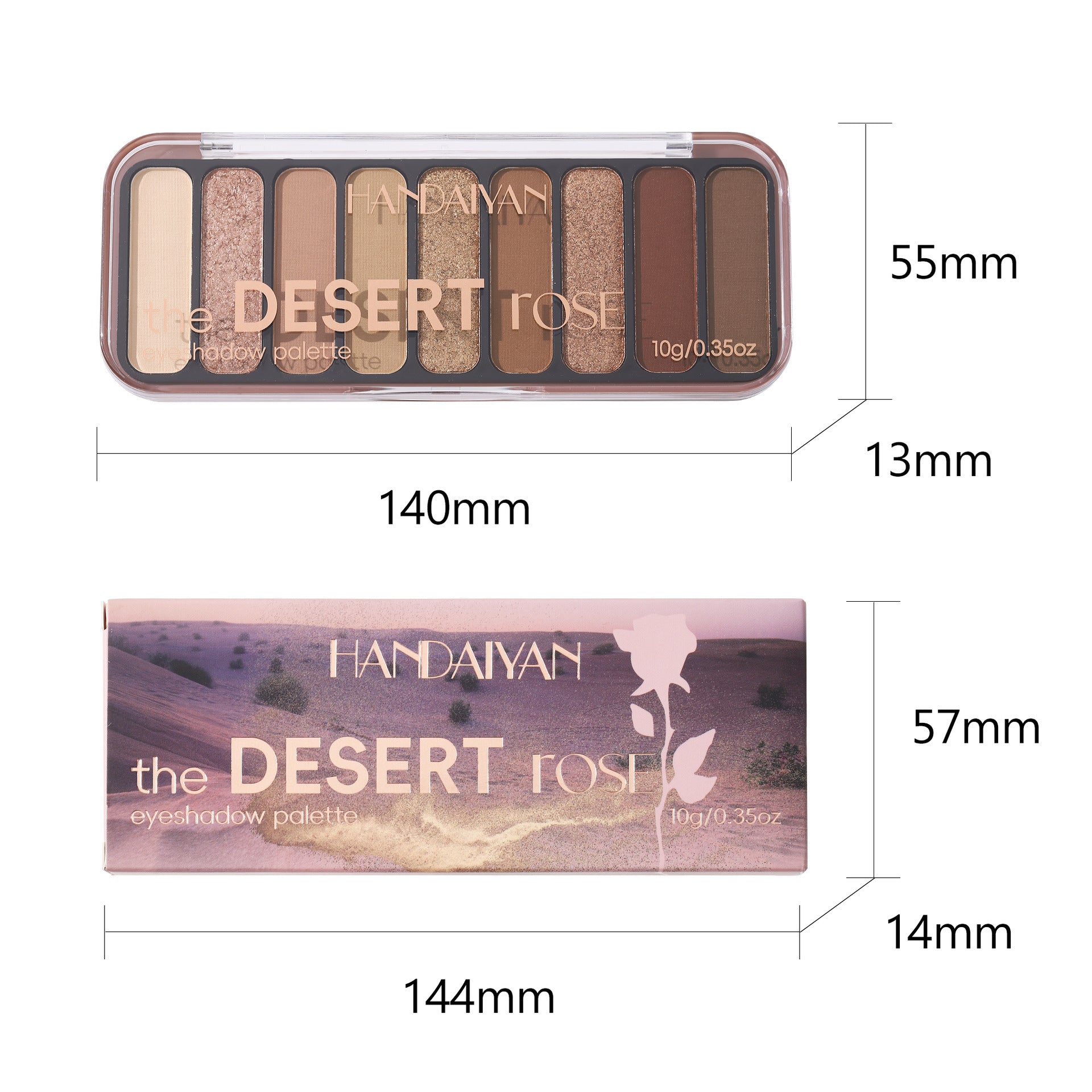 Matte Shimmer Earth Color Nine Color Eye Shadow Plate