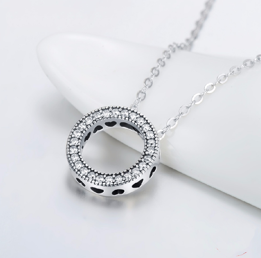 Romantic Necklace  - Round Hearts Necklace For Women