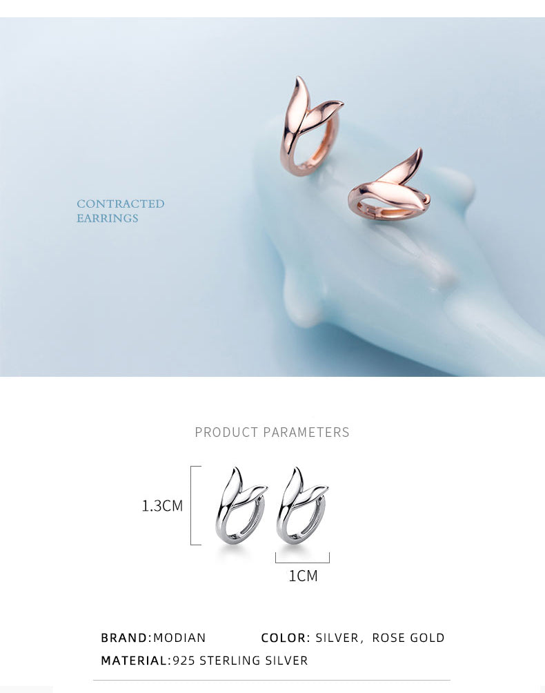 Fox Tail Hoop Earrings For Women