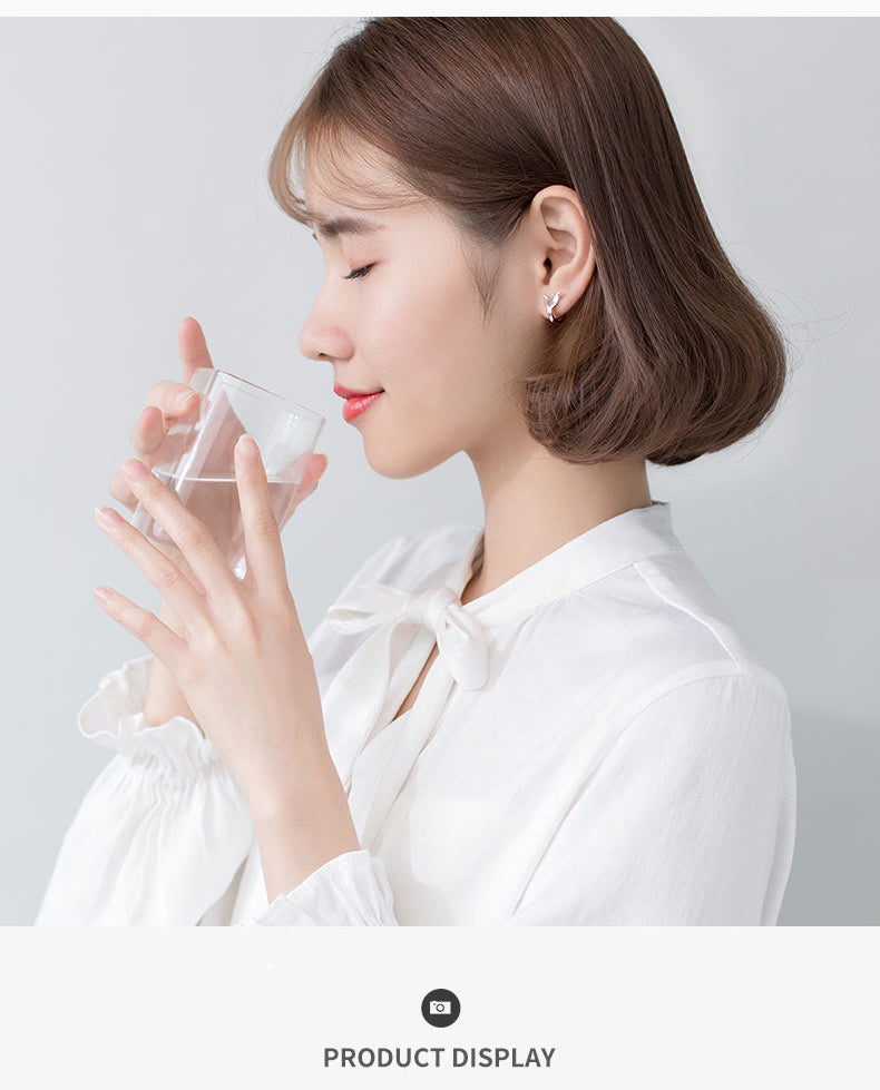 Fox Tail Hoop Earrings For Women