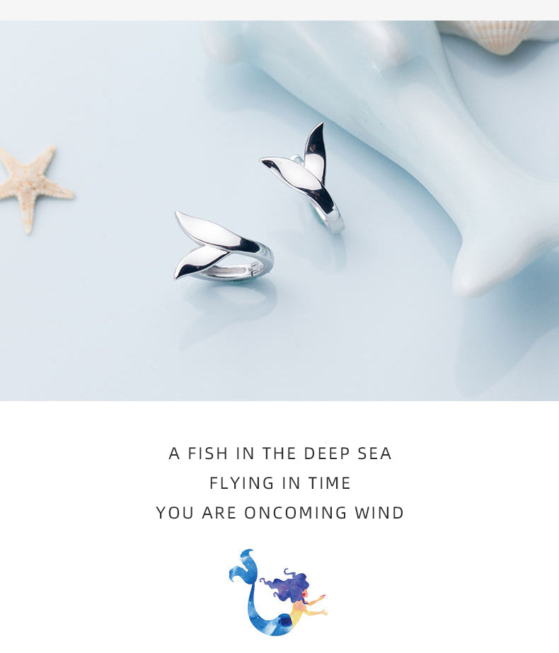 Fox Tail Hoop Earrings For Women