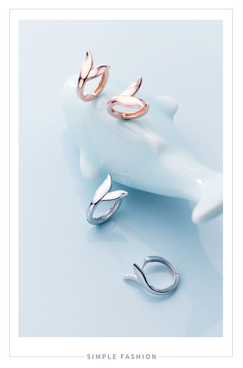 Fox Tail Hoop Earrings For Women