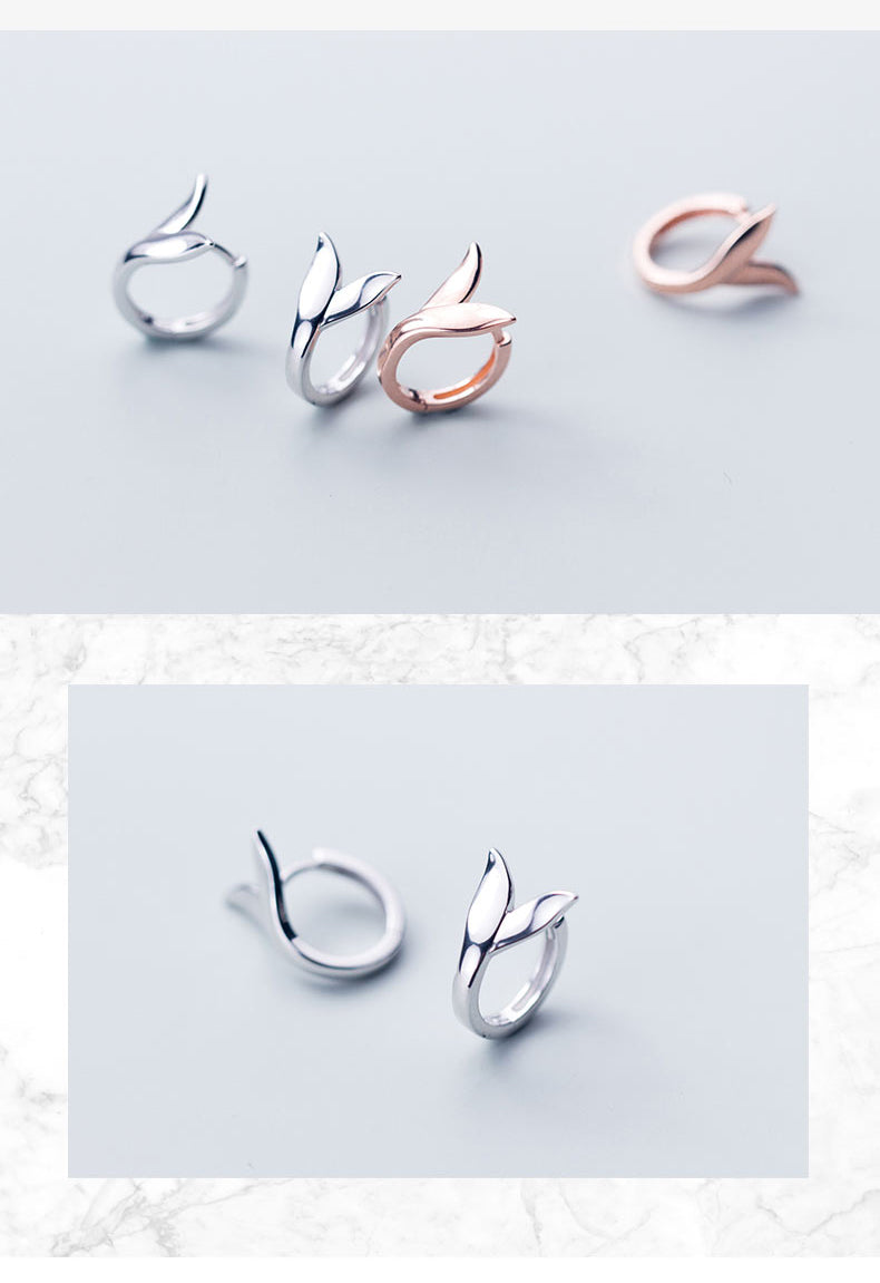 Fox Tail Hoop Earrings For Women