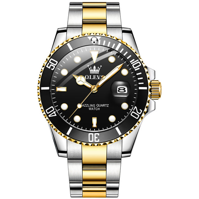 Top Brand Green Luxury Stainless Steel Watches for Men