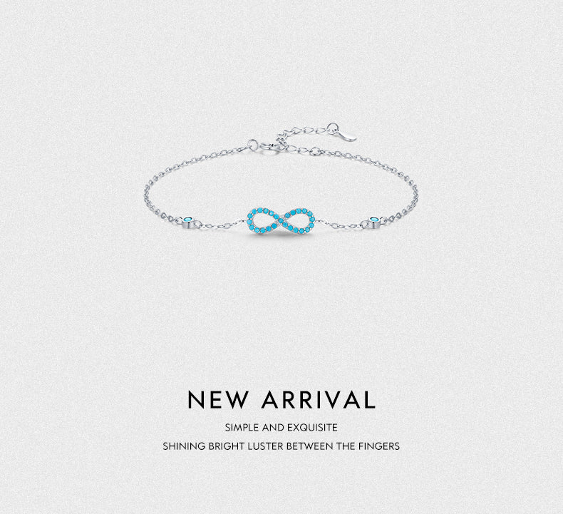 Natural Turquoise Endless Love Bracelets For Women Wedding Jewelry