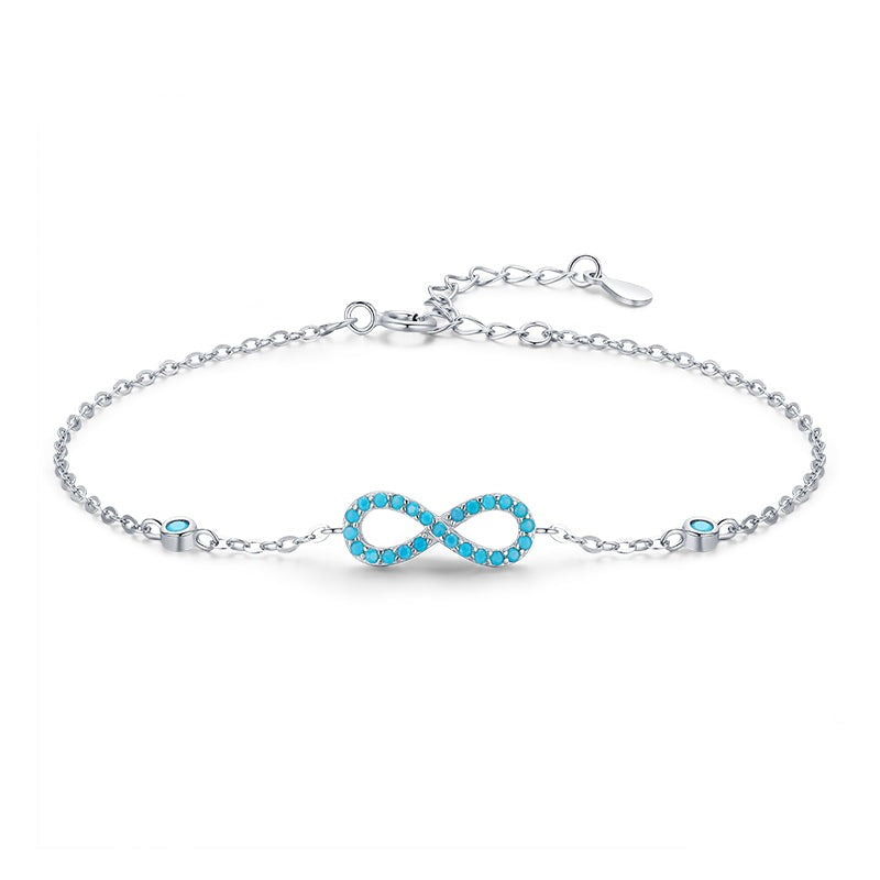 Natural Turquoise Endless Love Bracelets For Women Wedding Jewelry