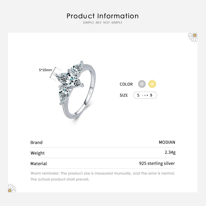 High Quality Silver Classic Diamond Ring For Women