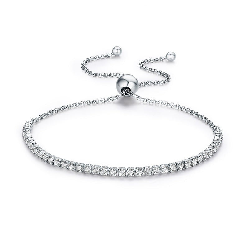 Silver Sparkling Strand Bracelet