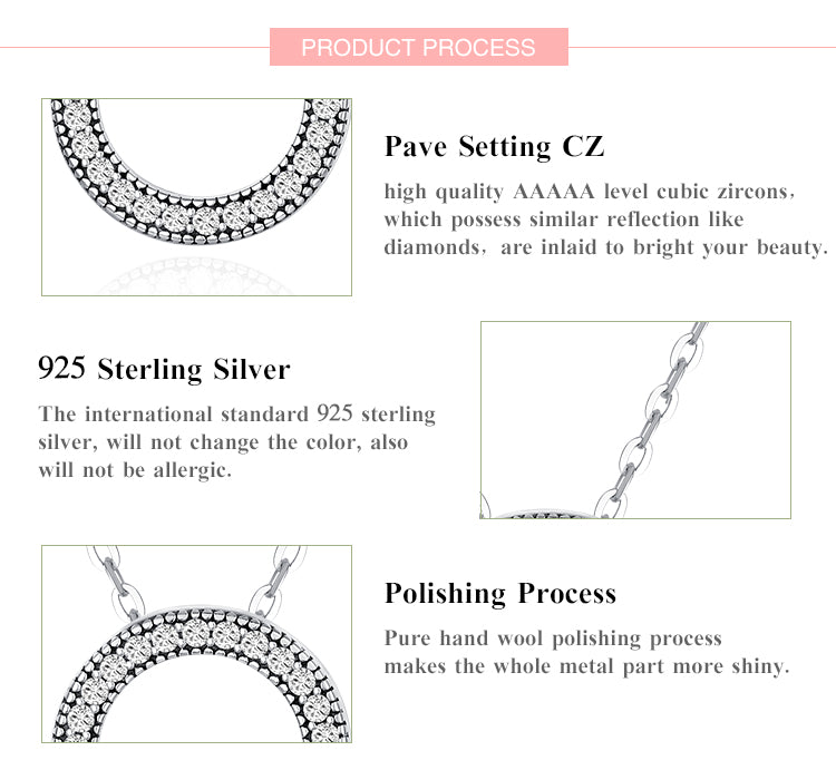 Romantic Necklace  - Round Hearts Necklace For Women